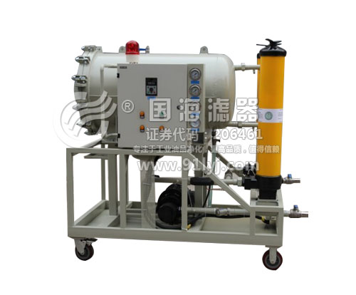 国海高效聚结脱水滤油机LYC-J,100L流量精细滤油机